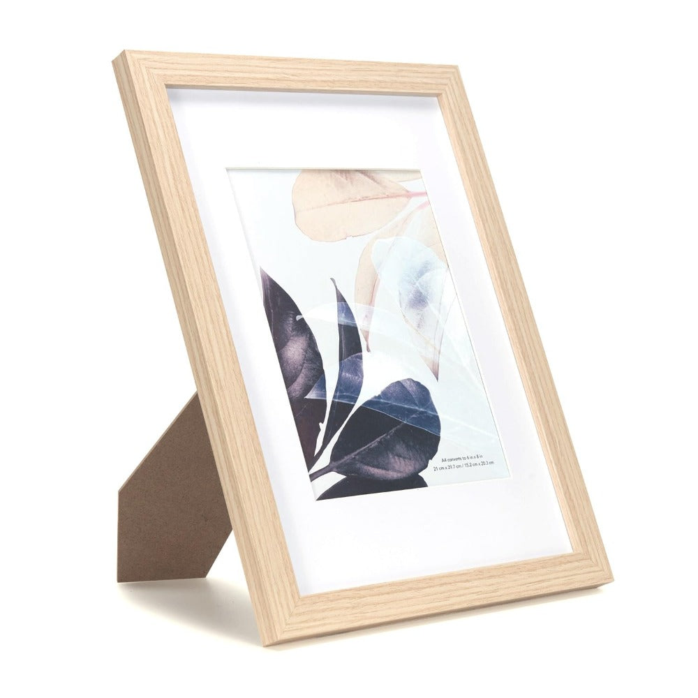 Set of 3 Wooden A3 Picture Frames with Mount, Freestanding & Wall Mountable, Ideal for Posters, Certificates, Photos