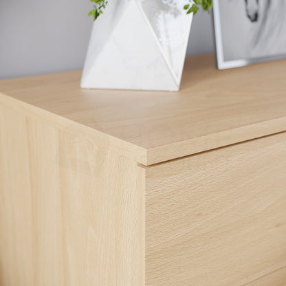 Chest of Drawers 5 Drawer Dresser with Metal Handles & Anti-Bowing Support, Bedroom Storage Furniture in White, Black, Grey & Pine – Spacious & Sturdy