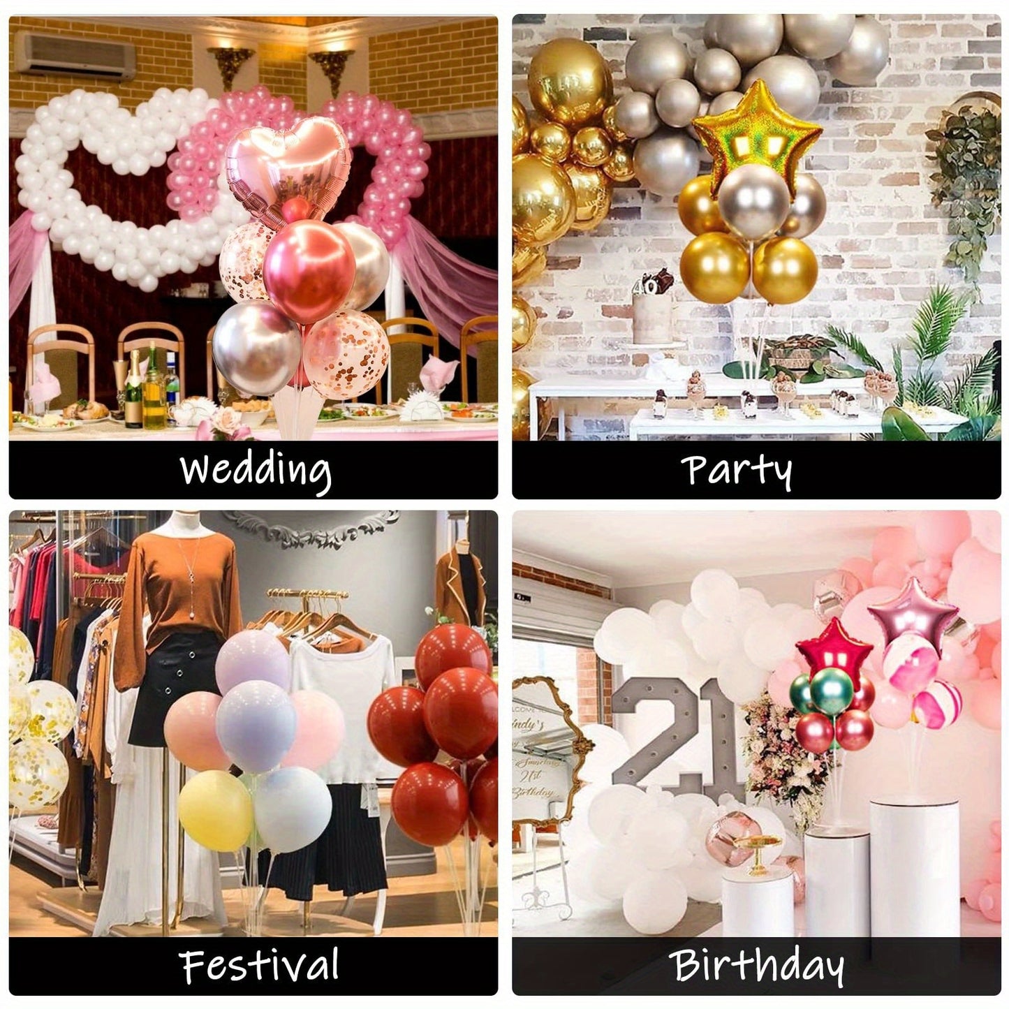 4pcs Elegant Clear Plastic Balloon Stands - Reusable, No Batteries Needed, Modern Design for Weddings, Birthdays, Graduations & Holiday Decor | Durable & Stylish Party Supplies, Balloon Decorations, Event Decoration, Sleek Appearance, Sturdy Construction,