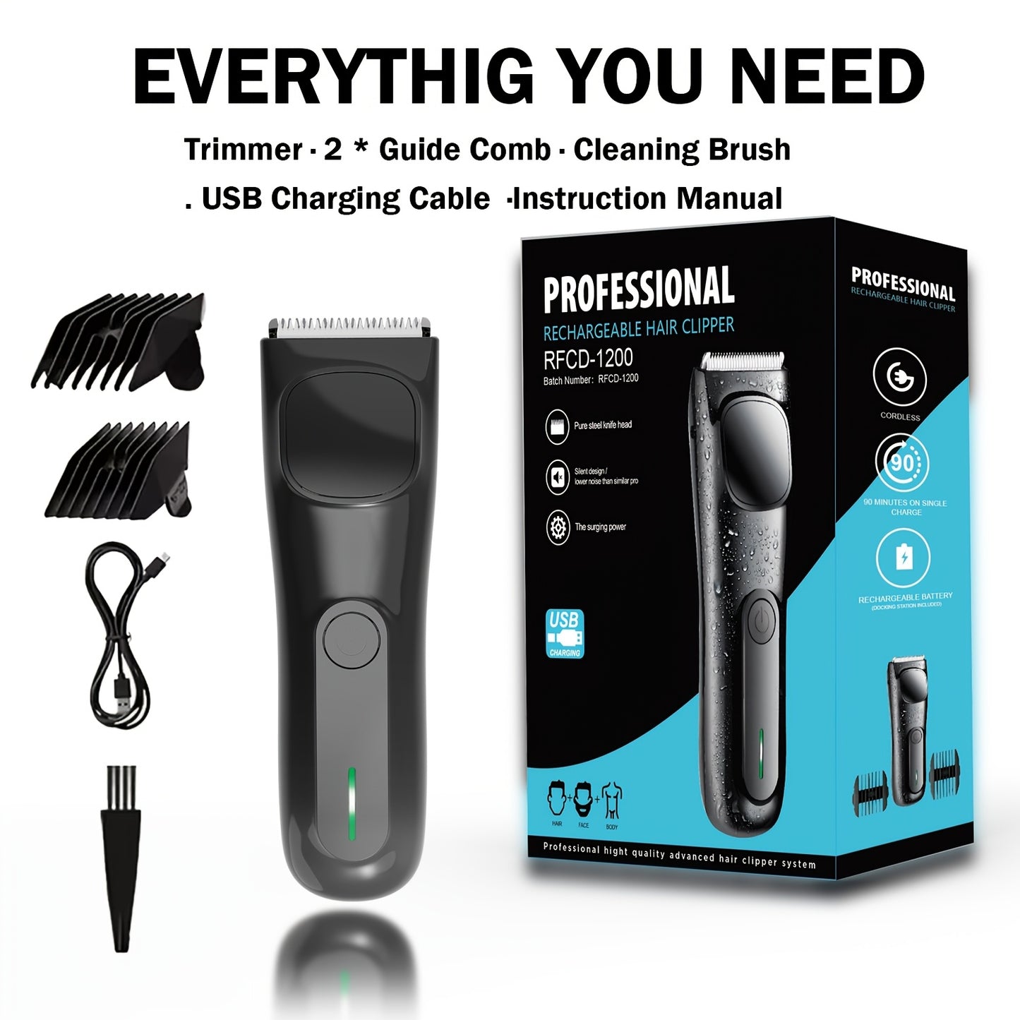 Men And Women'S Groin And Body Hair Trimmer, Electric Ball Trimmer Public Trimmer, with 2pcs Protective Cover Kit, Ceramic Blade Head, Dry Wet Dual-Use Shaver, - USB Rechargeable Electric Shaver, Hair Clipper, Hair Scissors, Shaver, Razor
