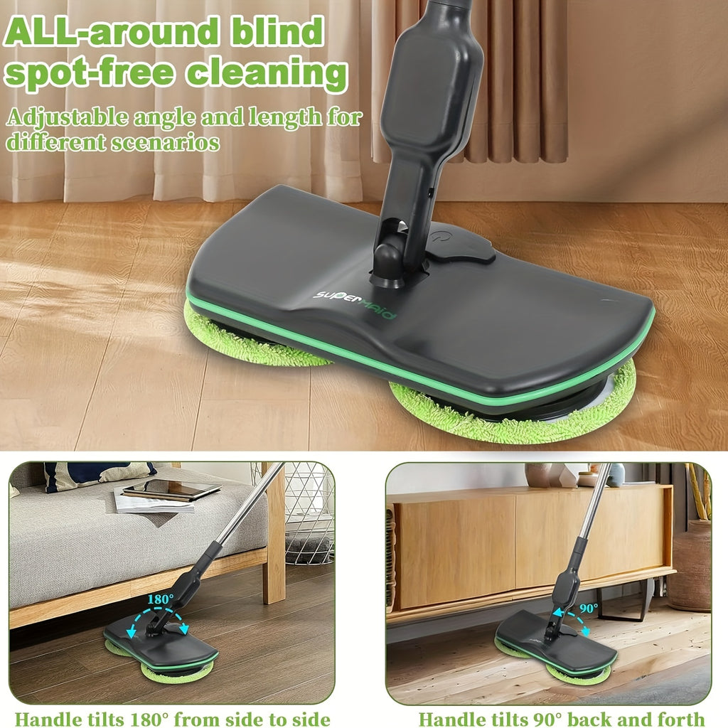 Cordless Electric Floor Mop – Scrubber & Polisher Set