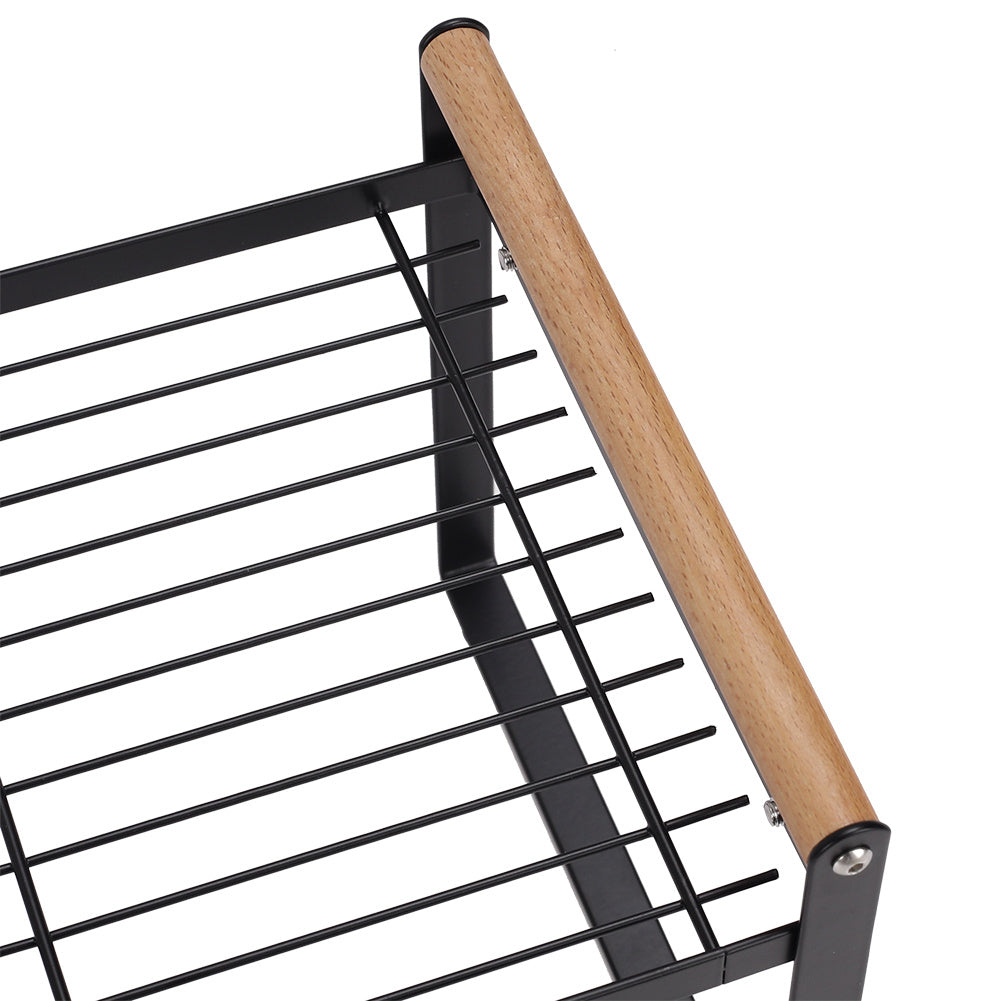 Kitchen Counter Shelf Metal Wire Stackable Cupboard Spice Rack Space Saving Countertop Orgainzer and Storage Rack Shelves for Kitchen Pantry Bathroom