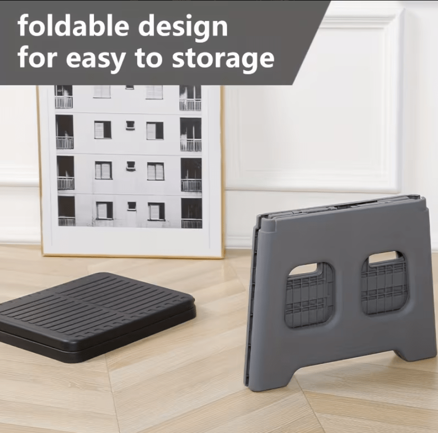 Portable Folding Emergency Toilet with Lid - Ideal for Camping, Hiking & Car Travel | Durable Material, Portable Toilet for Camping