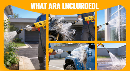 High Pressure Water Gun, Powerful Cleaning Tool for And Gardens, Portable Wireless Electric Cleaning Tool, Ergonomic Design, Durable Plastic, Portable High-Pressure Cleaning Machine for Car/ Fence/ Floor Cleaning And Watering, Is a Great Gift