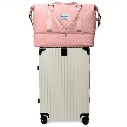 Women Ladies Gym Bag Large Weekend Travel Holdall Duffle Bags Luggage Storage Bag