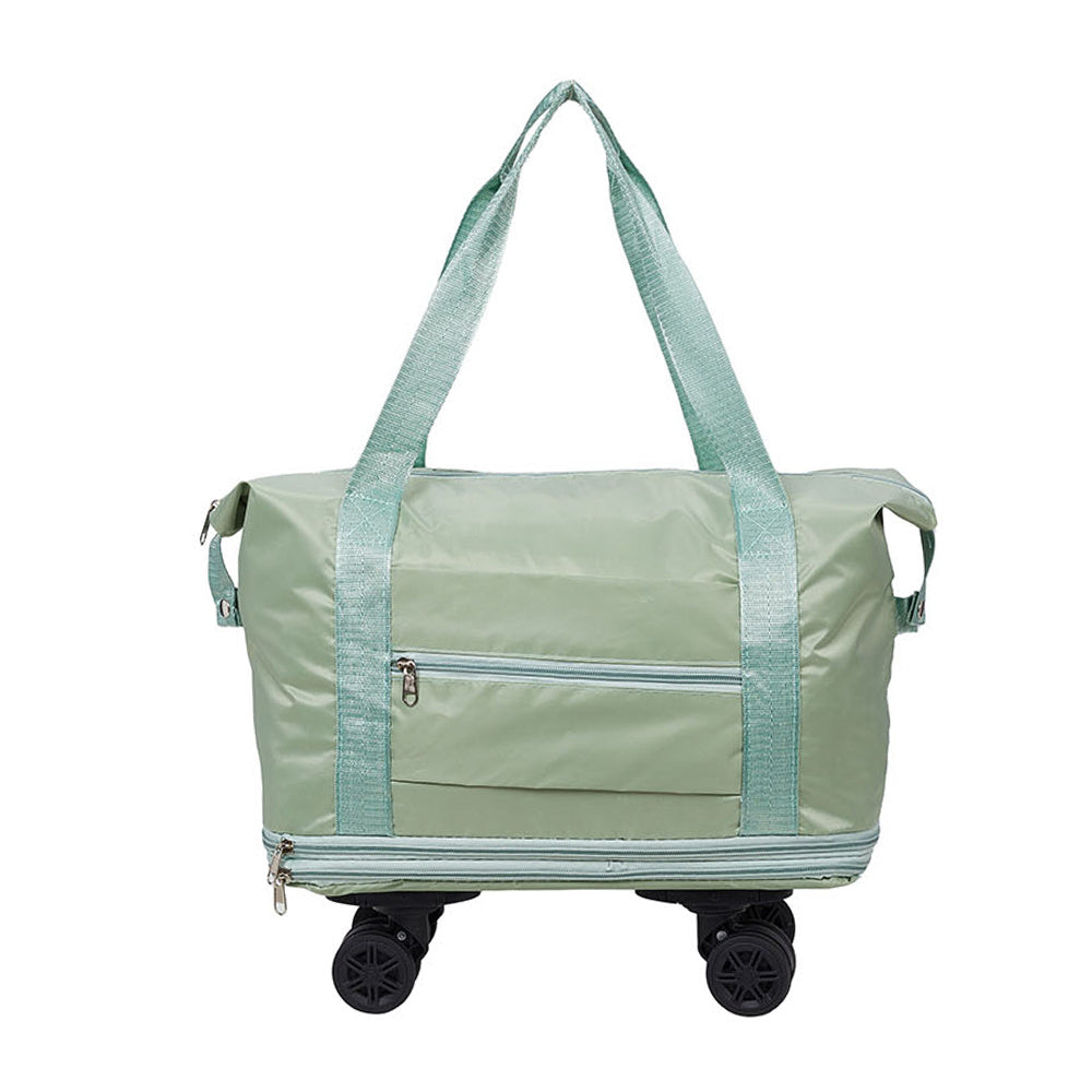 Travel Bag with Detachable Wheels, Expandable Duffel Bags for Women, Foldable Rolling Duffle Bag with Wheels, Carry on Luggage, Gift for Men Women Suitcases