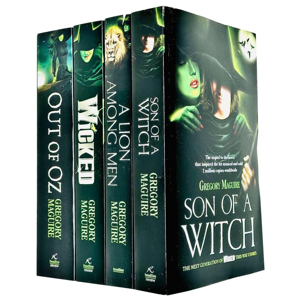 Wicked Years Series 4 Books Collection Set (Wicked, Son of a Witch, A Lion Among Men & Out of Oz), for Halloween