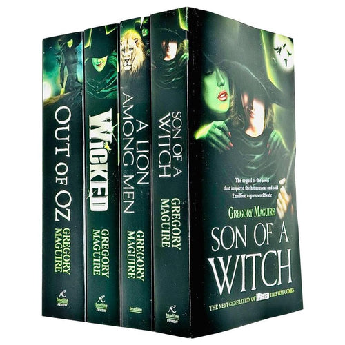 Wicked Years Series 4 Books Collection Set (Wicked, Son of a Witch, A Lion Among Men & Out of Oz), for Halloween