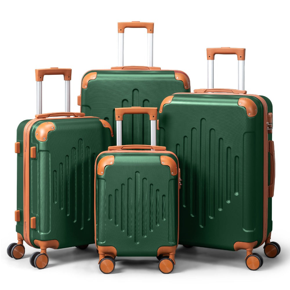 Hard Shell Luggage Set 3 4 5 Piece ABS Suitcase Set with 360° Spinner Wheels Expandable Lightweight Hardside 12 16 20 24 28 Inch 7 Colour Combinations UK