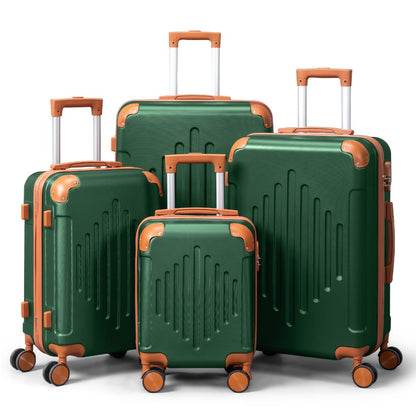Hard Shell Luggage Set 3 4 5 Piece ABS Suitcase Set with 360° Spinner Wheels Expandable Lightweight Hardside 12 16 20 24 28 Inch 7 Colour Combinations UK