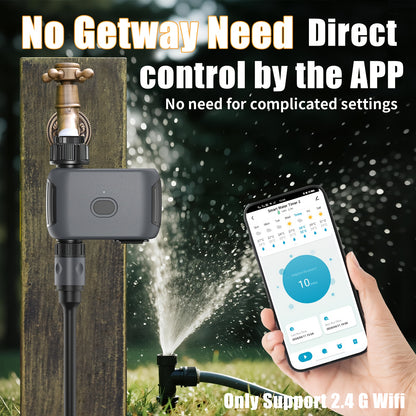 INSOMA Smart Wifi Watering Timer, with APP Control, Rain Delay, IP55, Sprinkler Timer for Lawn, Garden, Greenhouse, 3/4" Faucet