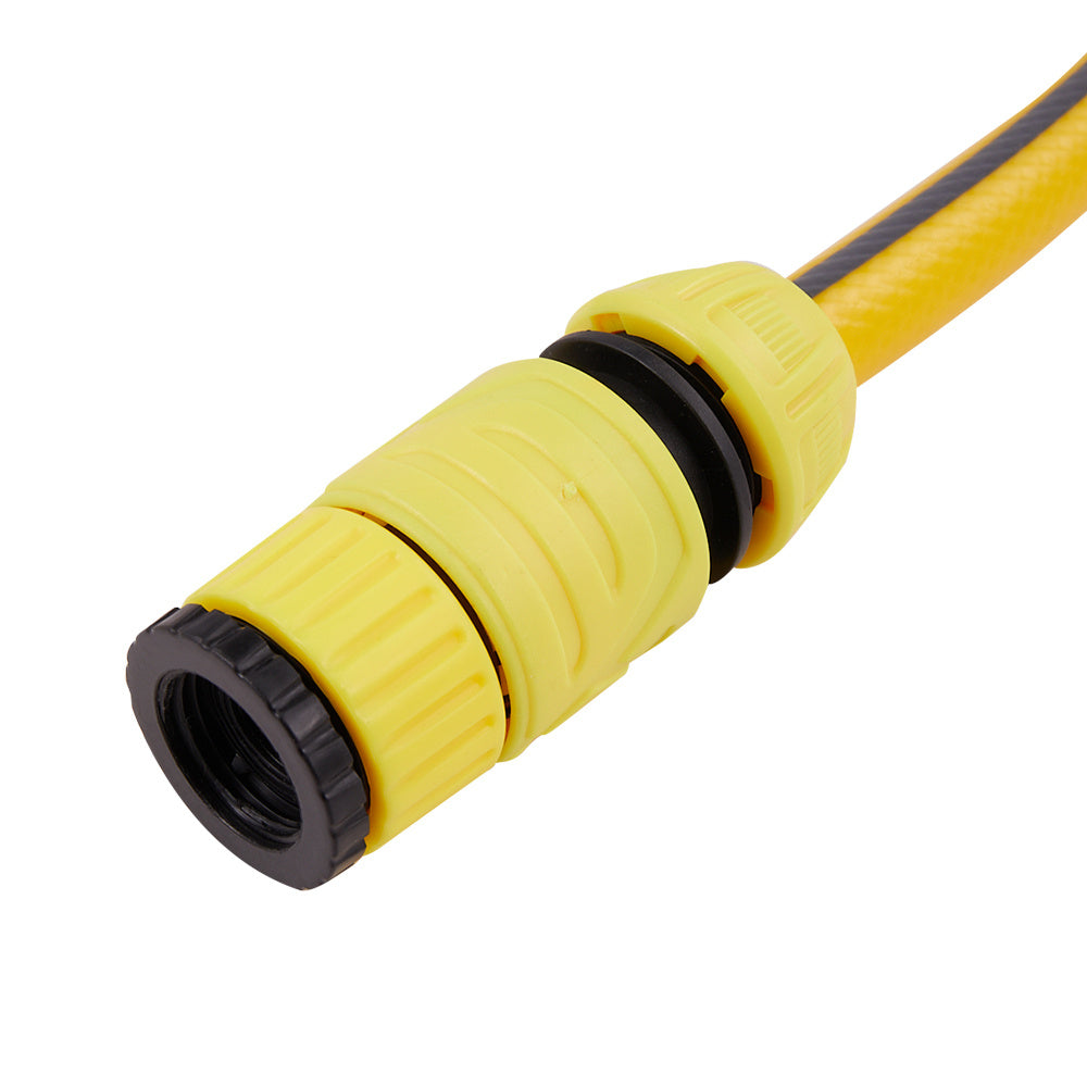 Complete Watering Kit/ Garden Hose Reel Trolley Portable With 20-50M Hose Pipe, Sprinkler Gun & Connector - Heavy Duty Watering System for Outdoor/Lawn/Car Wash (Yellow)