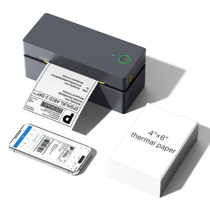 Wireless Thermal Label Printer 4x6 Bluetooth & USB – High-Speed Shipping Label Printer for Small Business, iPhone, Android & PC Compatible, 72 Labels/Min, No Ink Required