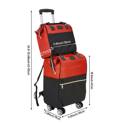2pcs Luggage Set with Spinner Wheels, Suitcase Set, Multifunctional Travel Duffel Bag Combo Perfect for Weekend Getaways, Business Trips, and Vacation Travel Essentials Organization