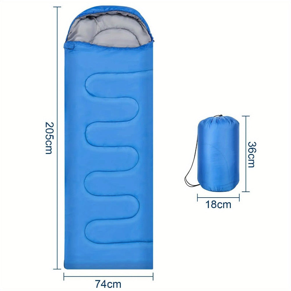 SINGLE SLEEPING BAGS CAMPING RECTANGULAR ENVELOPE ZIP UP ADULT