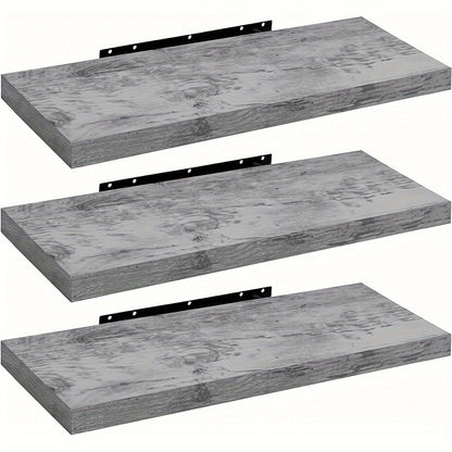 3pcs Wall Shelf Wall Shelf Book Shelf Shelves for Decoration Wall Shelves Made of MDF Wood