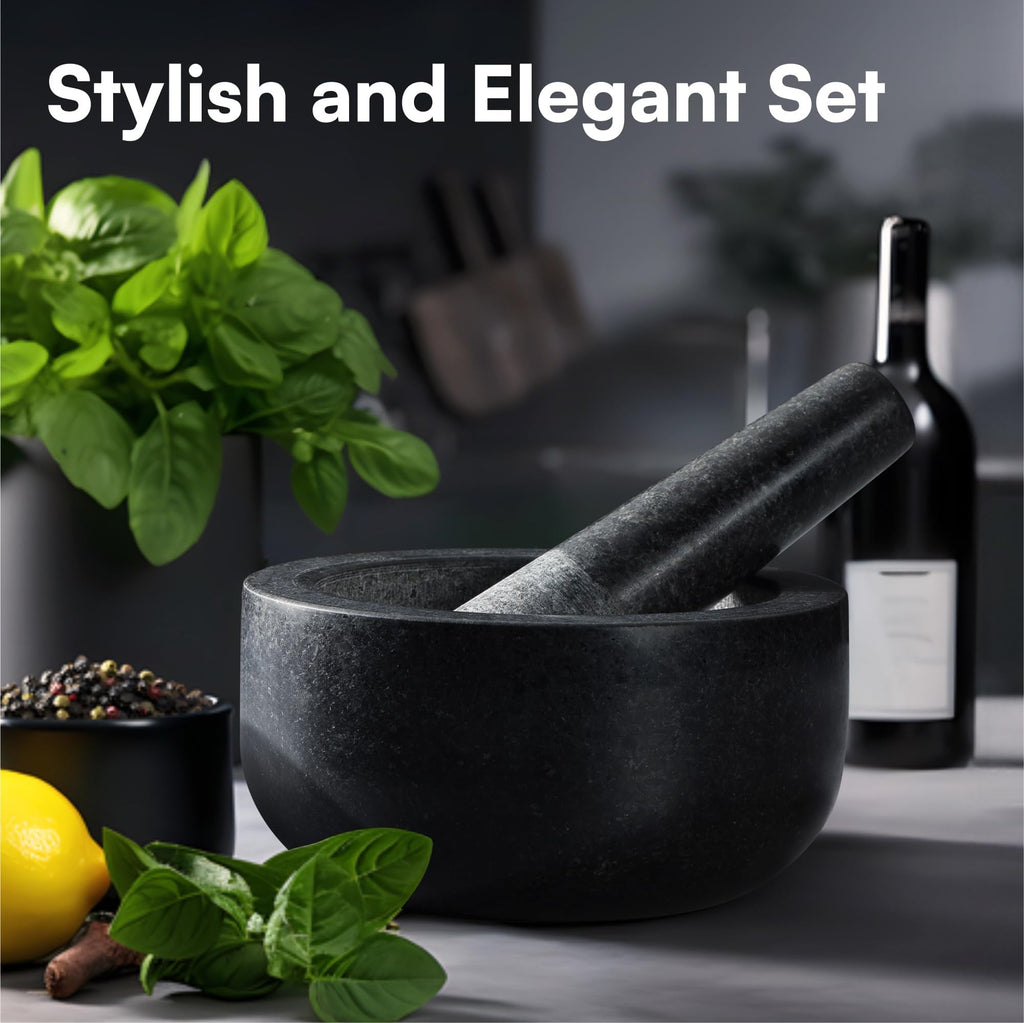 Granite Pestle and Mortar - Large 16cm Set