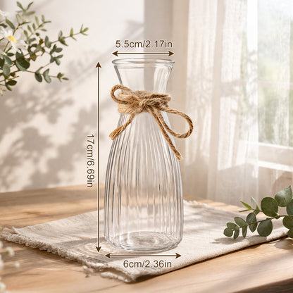 18pcs Set of High-Quality Plastic Vases, Transparent Floral Arrangement Handmade, Suitable for Various Bouquet DIY and Decorative Displays, Holiday and Home Decor Supplies, Ideal for Tabletop Arrangements, Wedding Table Settings