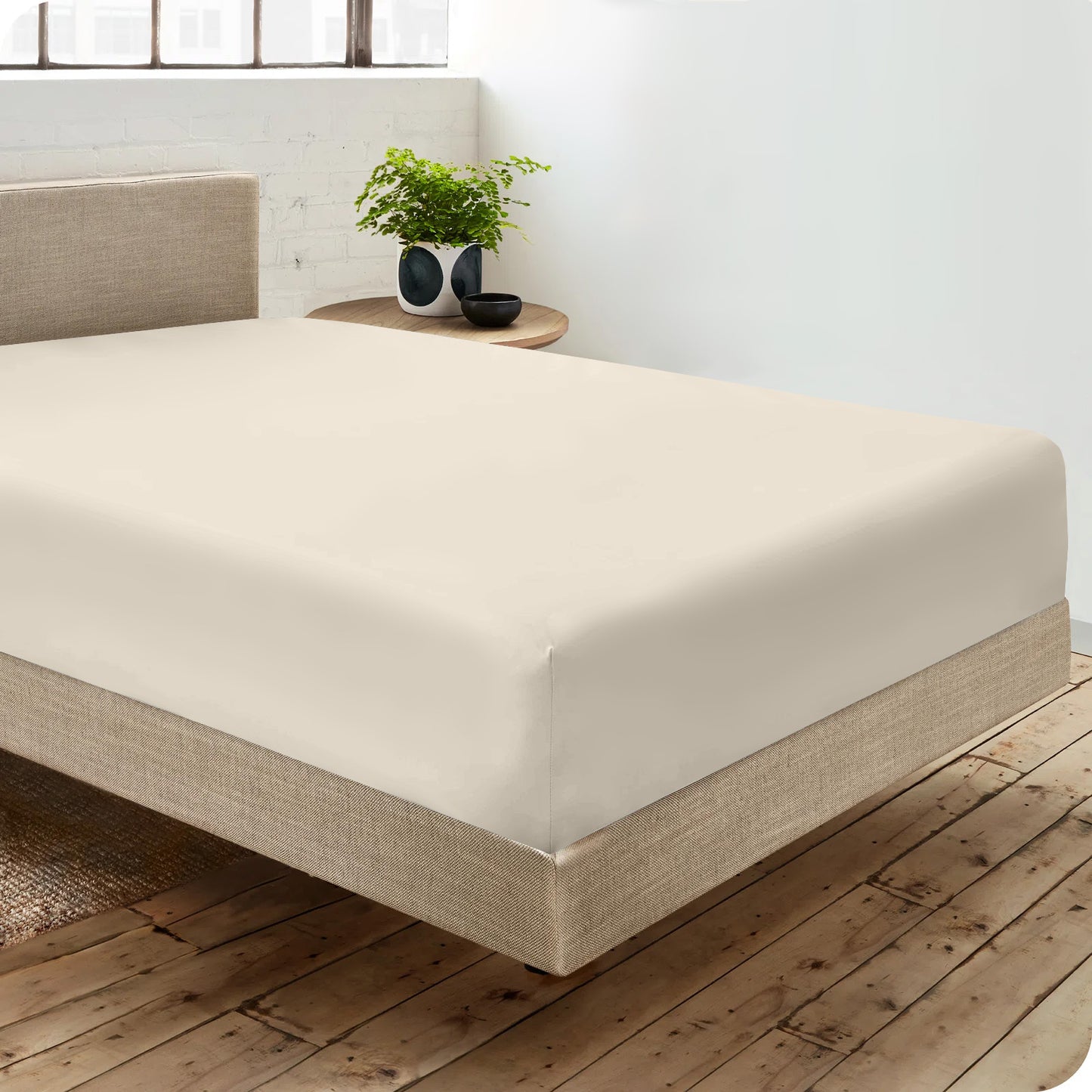 3pcs 40cm Extra Deep Fitted Sheet – Solid Color Soft & Comfortable Bed Sheet with 2pcs Matching Pillowcases, Breathable Fabric Soft Brushed Microfiber Bedding, Machine Washable for Home Bedroom, Hotel
