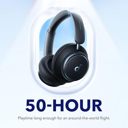 soundcore by Anker Space Q45 Adaptive Noise Cancelling Headphones, Reduce Noise By Up to 98%, Ultra Long 50H Playtime, App Control, Hi-Res Sound with Details, Bluetooth 5.3, Ideal for Traveling