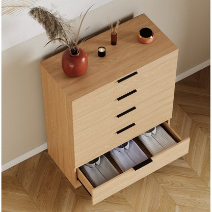 Vida Designs Trega 5 Drawer Chest Of Drawers Space-Saving Storage Smooth Glide Drawers Bedroom Furniture
