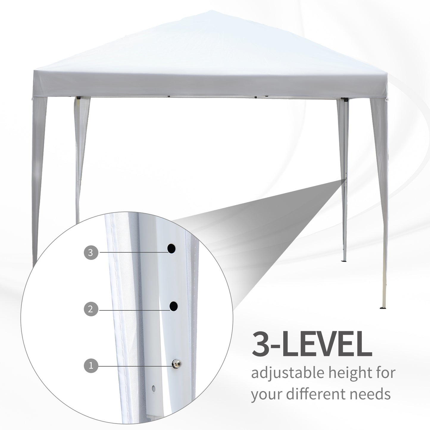 3 x 3 Meters Outdoor Garden Heavy Duty Pop Up Gazebo Marquee Party Tent Wedding Canopy + Carrying Case