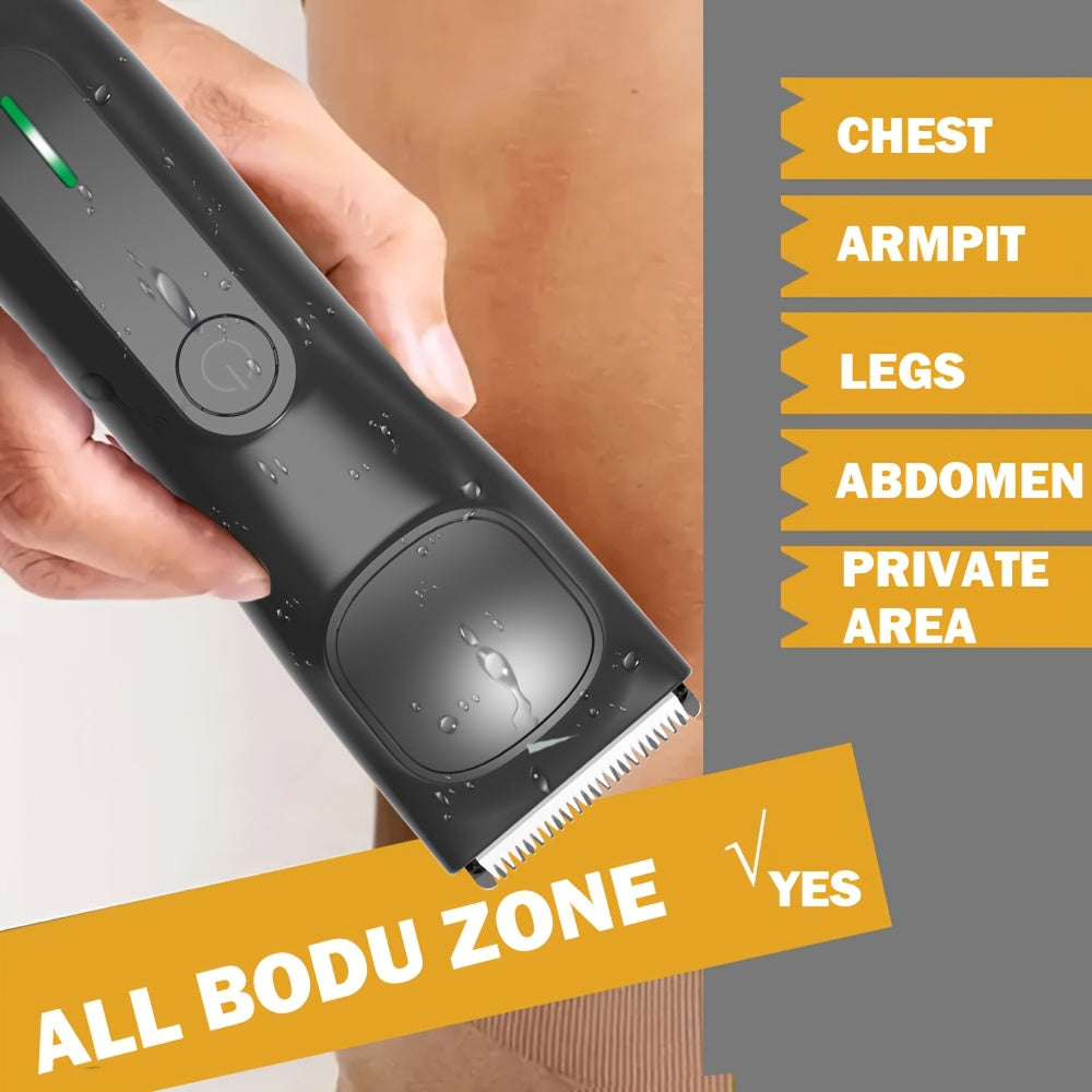 Rechargeable Ceramic-Blade Body Trimmer – Black
