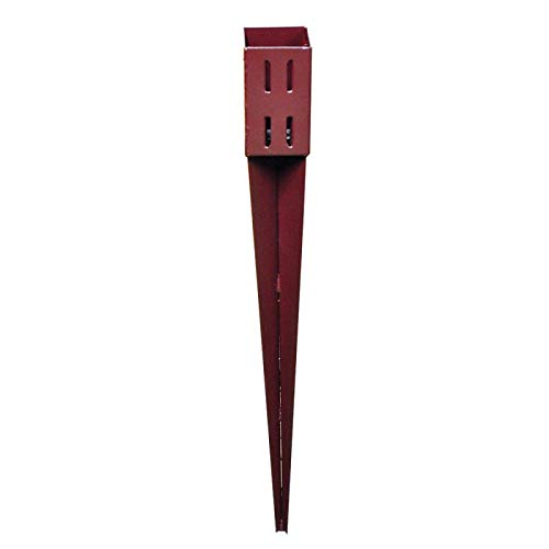 75mm x 75mm (3" x 3") Metal Garden Fence Post Holder & Spike