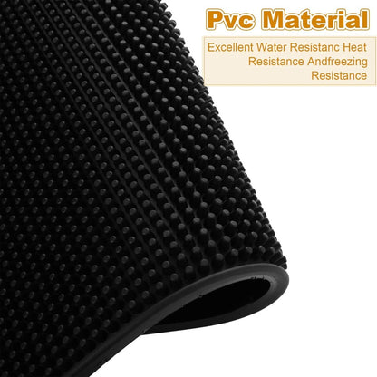 3 PCS Silicone Bar Mat, 18 x 12 Inch Silicone Bar Service Mat, Non Slip Bar Spill Mat for Kitchen, Coffee Shops, Restaurants, Black