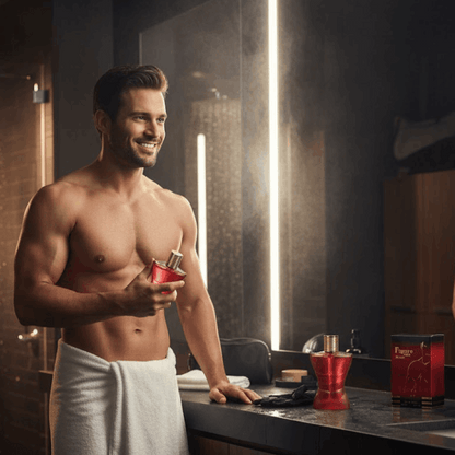 Figure Out Red Men's Perfume EDT 100ml – Dynamic & Energizing Aromatic Spicy Fragrance for Him – Long-Lasting Masculine Perfume Spray – Invigorating Scent for Active Lifestyles, Sport, & Everyday Confidence – Premium Quality Designer Inspired Aroma – Unle
