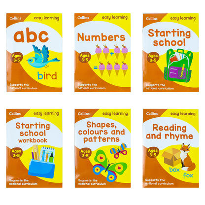 Collins Easy Learning Starter Set Ages 3 to 5: Perfect for Home Learning – Fun and Educational Preschool Books for Early Childhood Development