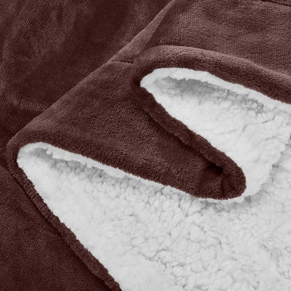 Soft Cozy Sherpa Blanket, Double-Sided Throw Blanket, Contemporary Design, Warm Throw for Couch, Bed, Office and Travel, Versatile All-Season, Perfect Holiday Gift