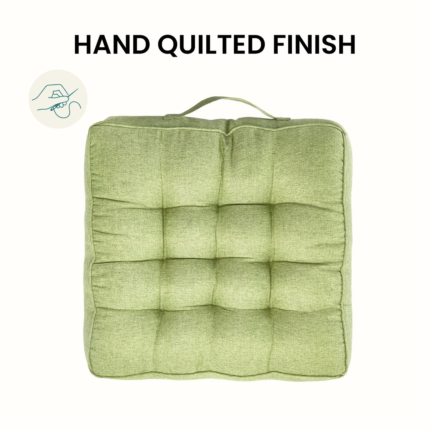 Chair Cushions Tufted Garden Kitchen Chair Cushion with Handle Strap Comfortable Chair Pads for Dining Room Kitchen
