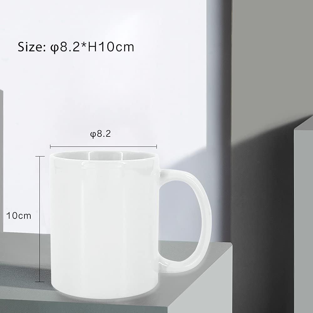 White Blank Sublimation Mugs 11oz Small Handle Heat Press AAA Grade Coffee Mug