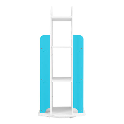 Kids Children Bookcase, Freestanding Rotating Small Bookshelf, Cute House Shaped Bookcase, Books Album Pictures Display Rack, White, Blue, Pink, Lovely Room Decor, Home Decor Furniture, Surprised Birthday, Christmas Gifts for Kids