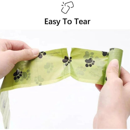 Dog Poop Bags 210 Count | 14 Rolls Leak-Proof Extra Thick Dog Waste Bags | Easy-Tear Paw Print Disposal Bags for Dog Walking & Outdoor Pet Cleanup | Lasts Up to 4.5 Months
