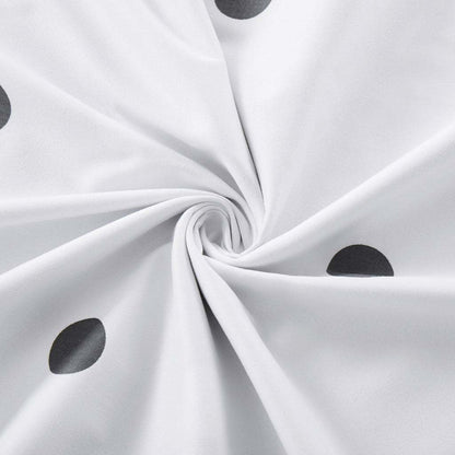 3pcs Polka Dot Printed Reversible Duvet Cover Set - with Pillowcases Soft & Breathable Microfiber, Button Closer, Machine Washable, wrinkle free & Durable – perfect for Bedroom, Guest Room All Sizes Available