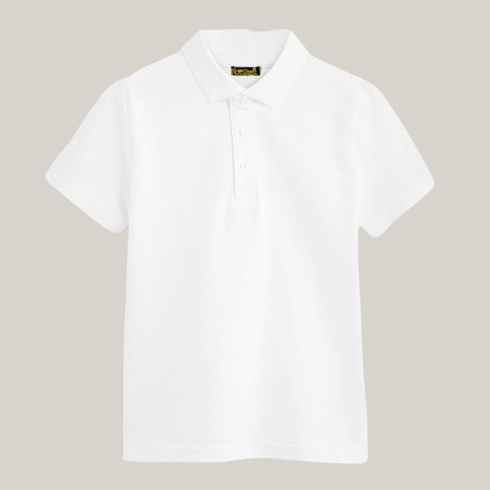 Children's White School Polo Shirts - Two Pack