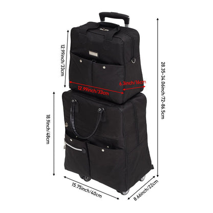 2 Piece Lightweight Rolling Luggage Set with Spinner Wheels, Suitcase Set, Spinner Luggage Set, Carry - on Suitcase and Matching Travel Bag for Business Trips, Versatile Luggage Solution for Vacation Getaways, Weekend Trips and Long - Distance Travel