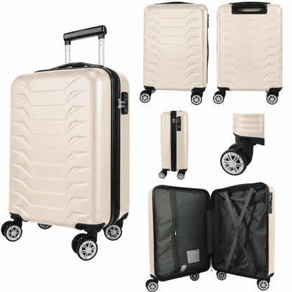 Direct Luggage Underseat Cabin Case 40 x 25 x 20 cm RyanAir Approved Size with Combination Lock and Detachable 360° Wheels T-HC-US-1627