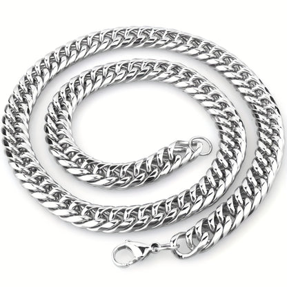 19Mm High Quality 316 316 Stainless Steel Heavy Necklace Men'S Curb Cuban Chain Necklace