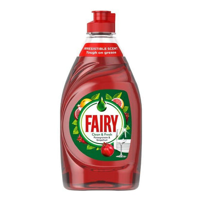 Fairy Pomegranate & Grapefruit Washing Up Liquid 320ml – Pack of 10 - Clean & Fresh, Tough on Grease, Gentle on Hands