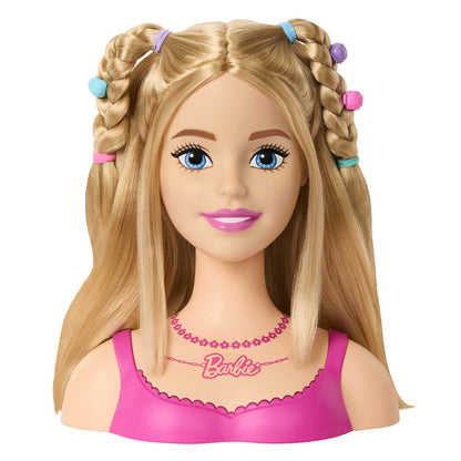 Barbie Doll Styling Head, Blond Hair with 20 Colorful Accessories