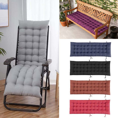 Lounge Chair Cushion 160x50cm Thick Comfortable Seat Pad for Sun Lounger Recliner Daybed Beach Chair – Machine Washable Non-Slip Indoor Outdoor Multiple Colours