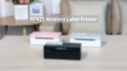 Rongta RP425 4X6 Thermal Shipping Label Printer, Wireless Desktop Printer for Mailing And Packages, Seamless Use with Iphone, Android, Windows, Perfect for Small Business And Home Office
