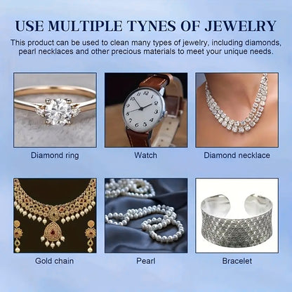 3.38oz Jewelry Oxidation Polish, Metal Polish, Brightening Solution, Effectively Restores and Maintains Shine, Care for Golden and Silvery Bracelets, Necklaces, Suitable for Various Jewelry and Accessory Surfaces, Includes Sponge, Surface Polishing