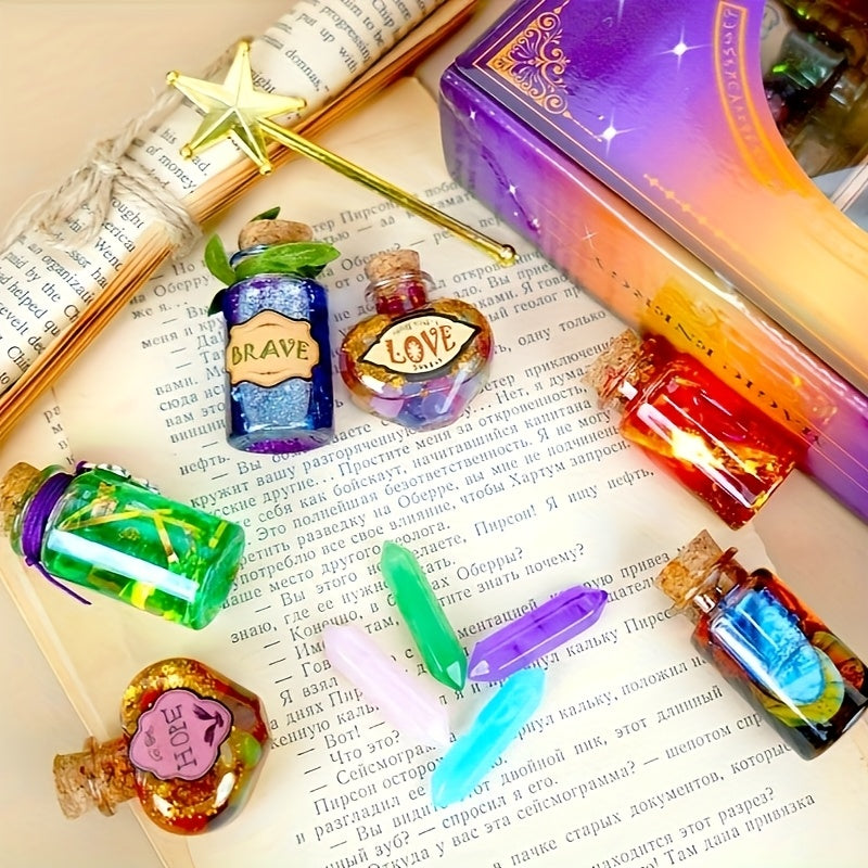 DIY Magic Potion Craft Kit, Wizard Potion Bottles Making Set, Fantasy Wizard Themed Arts And Crafts for Kids 6+, Easter Birthday Party Favors
