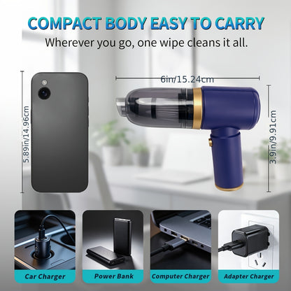 Vacuum Cleaner Powerful Suction for Pet Hair Hardwood Floor Carpet, USB Rechargeable Portable Handheld Vacuum for Home Car Office, Small Dust Cup, Ideal Gift for Anniversary Birthday