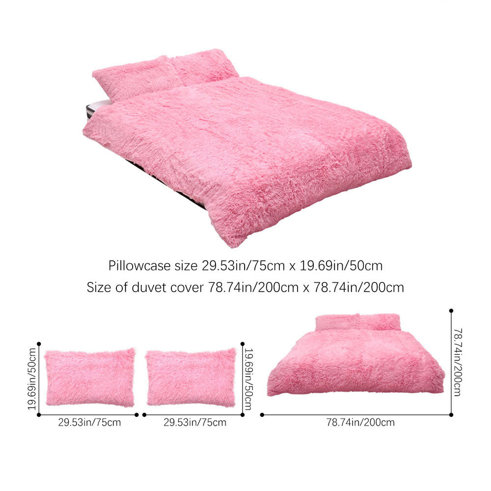 Plush Fleece Duvet Cover Set – Single to Super King