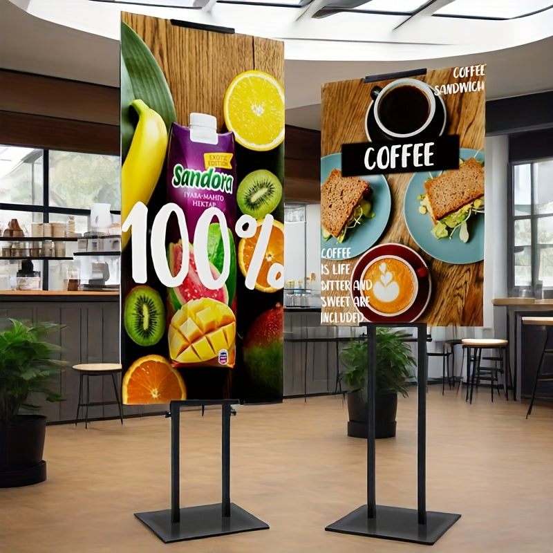 Poster Stand Floor Standing Sign Holder Adjustable Height Double-Sided